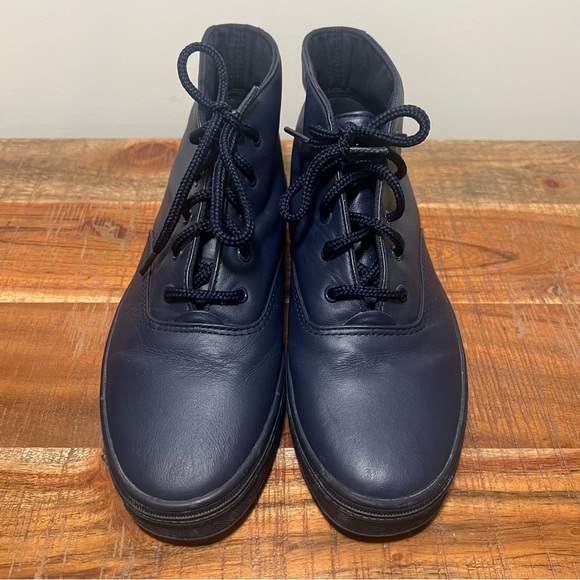 Keds Navy High Tops with Classic Lace-Up Design, Womens 7 - Picture 2 of 10